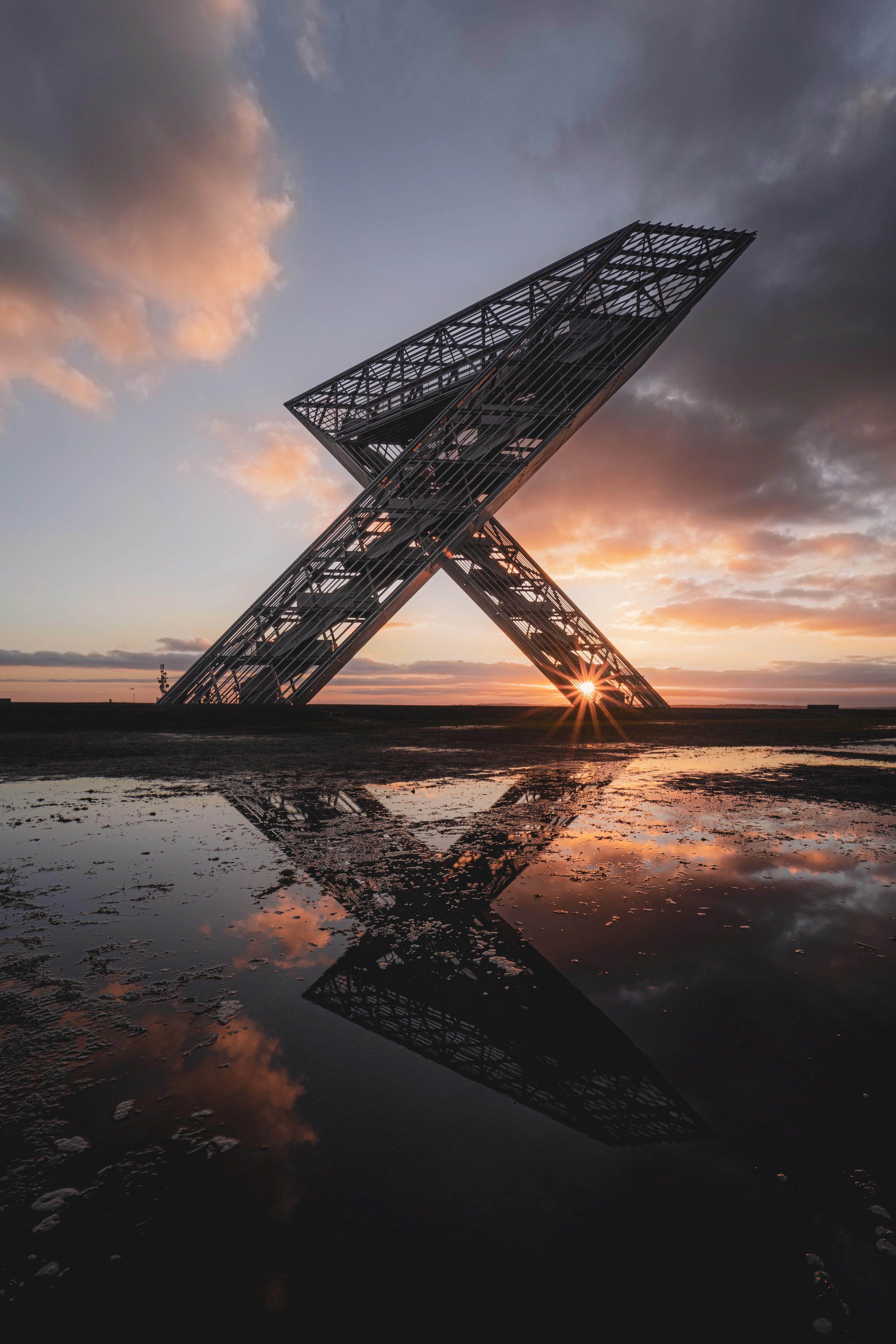 Saarpolygon - Monument transfrontalier sur terril